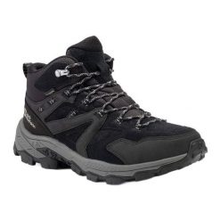 Buty trekkingowe męskie Jack Wolfskin Vojo Tour Lt Texapore Mid. Czarne buty trekkingowe męskie Jack Wolfskin, z gumy, bez zapięcia. Za 759.99 zł.