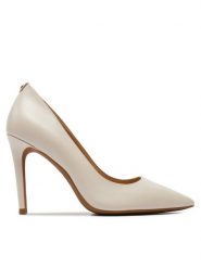 MICHAEL Michael Kors Szpilki Alina 40R4HNHP1L Écru. Szpilki MICHAEL Michael Kors, bez wzorów, ze skóry, bez obcasa. Za 629.99 zł.