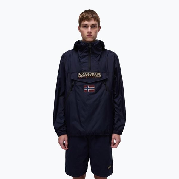 Kurtka przeciwdeszczowa męska Napapijri Rainforest WB PKT V2. Niebieskie kurtki męskie Napapijri, m, bez wzorów, sportowe, bez kaptura. Za 549.99 zł.