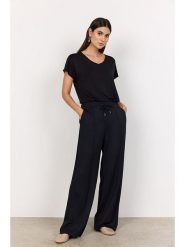 Soyaconcept Spodnie "Banu" w kolorze czarnym rozmiar: XS. Czarne spodnie materiałowe damskie Soyaconcept, bez wzorów, z materiału, z podwyższonym stanem. Za 122.67 zł.