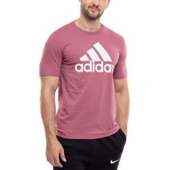 Koszulka Mężczyzna adidas Essentials T-shirt Bluzka Sportowa Treningowa r. L. Czerwone t-shirty męskie Adidas, l, z bawełny, bez ramiączek. Za 99.99 zł.
