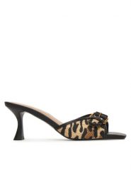 Guess Klapki FLJDI2P EL03 Beżowy. Brązowe klapki damskie Guess, z aplikacjami, z materiału, bez obcasa. Za 413.99 zł.