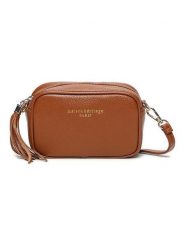 Maison héritage PARIS Skórzana torebka "Mini Gaby" w kolorze jasnobrązowym - 28 x 22 x 8 cm rozmiar: onesize. Brązowe torebki klasyczne damskie maison héritage PARIS, bez wzorów, z materiału, bez dodatków. Za 173.99 zł.