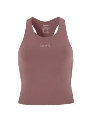 Craft Hypervent Cropped Pocket Singlet W – lekka koszulka do biegania – Flint. Szare t-shirty damskie Craft, l, bez wzorów, z materiału, bez kołnierzyka. Za 260.50 zł.