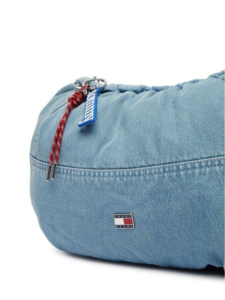 Tommy Hilfiger Torebka Tjw Icon Charms Denim Hobo AW0AW19259 Niebieski. Niebieskie torebki klasyczne damskie Tommy Hilfiger, bez wzorów, z denimu, bez dodatków. Za 489.99 zł.