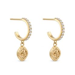 Kolczyki Guess. Żółte kolczyki damskie Guess, złote. Za 248.99 zł.