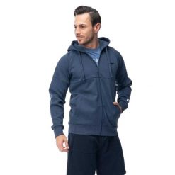 Męska Bluza Z Kapturem Hadar Full Zip. Niebieskie bluzy z kapturem męskie Hi-tec, m, z bawełny. Za 176.99 zł.
