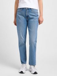 Lee Dżinsy - Tapered fit - w kolorze błękitnym rozmiar: W29/L35. Niebieskie jeansy damskie Lee, z podwyższonym stanem. Za 232.78 zł.