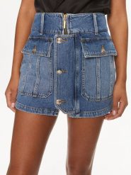 Liu Jo Spódnica jeansowa UA4090 DS059 Niebieski Regular Fit. Niebieskie spódniczki damskie Liu Jo, bez wzorów, z bawełny. Za 1,169.00 zł.