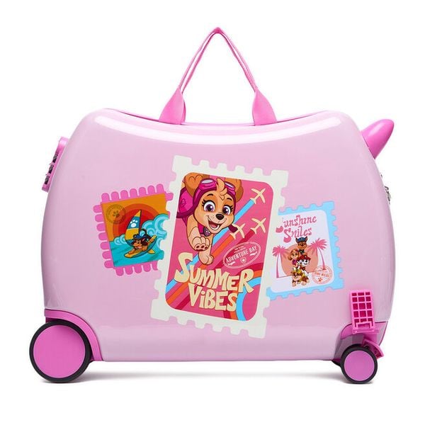 Walizka dziecięca Paw Patrol. Czerwone walizki Paw Patrol, bez wzorów. Za 219.99 zł.