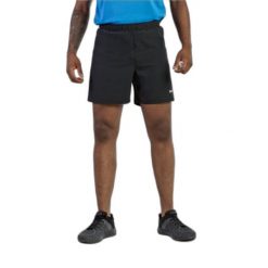 Spodenki do biegania Izas Ravier. Czarne szorty męskie IZAS, bez wzorów, z bawełny, sportowe. Za 208.65 zł.