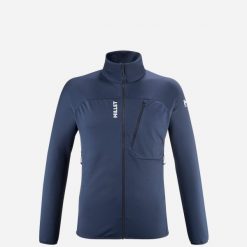 Bluza męska polarowa MILLET M Lokka Jkt III granatowy. Niebieskie bluzy z kapturem męskie Millet, l, z dzianiny. Za 420.10 zł.