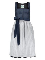 Turi Landhaus Sukienka w kolorze granatowym rozmiar: 38. Niebieskie sukienki damskie Turi Landhaus, na imprezę, bez wzorów, bez kołnierzyka, bez ramiączek. Za 292.20 zł.