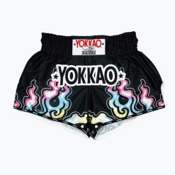 Spodenki treningowe męskie YOKKAO Flames CarbonFit. Czarne szorty męskie YOKKAO, z materiału, bez kołnierzyka. Za 329.99 zł.
