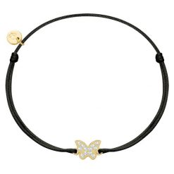 Glanzstücke München Bransoletka Motyl z Srebra Sterling w zlocie zóltym z Cyrkonia Bransoletki 1 ct Damski. Żółte bransoletki damskie Glanzstücke München, pozłacane. Za 169.99 zł.