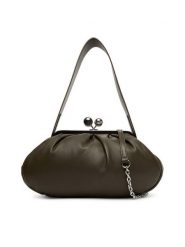 Weekend Max Mara Torebka Cubico 2525516194600 Khaki. Brązowe torebki klasyczne damskie Weekend Max Mara, bez wzorów, ze skóry, wizytowe, bez kołnierzyka, bez ramiączek. Za 1,819.00 zł.