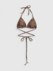 4F Góra od bikini damska - brązowa XS. Brązowe bikini damskie 4f, bez wzorów. Za 59.99 zł.