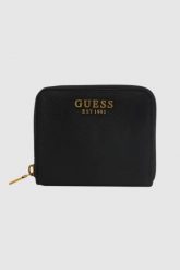 GUESS Mały czarny portfel Arja. Czarne portfele damskie Guess, z aplikacjami. W wyprzedaży za 190.99 zł.