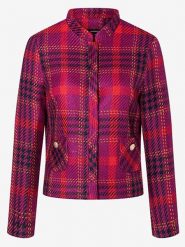 More & More Kurtka w kolorze fioletowo-czerwonym rozmiar: 36. Czerwone kurtki damskie MORE & MORE, bez wzorów, bez kaptura. Za 165.71 zł.