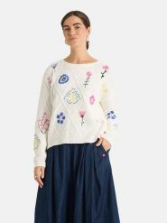 LIEBLINGSSTÜCK Sweter "Melodea" w kolorze kremowym ze wzorem rozmiar: 38. Brązowe swetry klasyczne damskie LIEBLINGSSTÜCK, bez kołnierzyka. Za 336.61 zł.