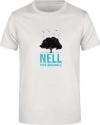 T-shirt męski Nell Alvin Biały 2XL. Białe t-shirty męskie ENELL, na jesień, m, bez wzorów, z bawełny, bez kołnierzyka. Za 122.99 zł.