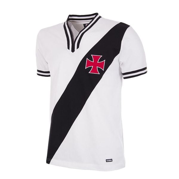 Koszulka piłkarska retro - Dorosły - Vasco da Gama 1975 Wyjazdowa - Biała. Białe t-shirty sportowe męskie COPA FOOTBALL, bez ramiączek, do piłki nożnej. Za 294.64 zł.
