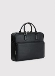 PAKO LORENTE - Czarna skórzana aktówka męska. Czarne torby na laptopa damskie Pako Lorente, z poliesteru. Za 349.99 zł.