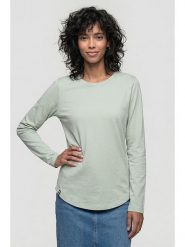 Alife and kickin Koszulka "Leabella" w kolorze miętowym rozmiar: M. Zielone bluzki damskie Alife and Kickin, m, bez wzorów, z bawełny, bez kołnierzyka, bez ramiączek. Za 60.99 zł.