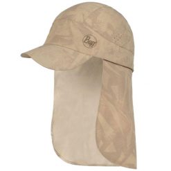 Czapka z daszkiem dla dorosłych Buff Pack Sahara Cap. Brązowe czapki męskie Buff, bez wzorów, z elastanu, sportowe. Za 216.99 zł.