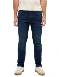 Męskie Spodnie jeansowe Mustang Style Oregon Slim K Denim Blue 1017431 5000 803. Niebieskie spodnie materiałowe męskie Mustang, bez wzorów, z denimu. Za 219.99 zł.