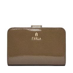 Portfel Furla. Brązowe portfele damskie Furla, bez wzorów. Za 719.99 zł.