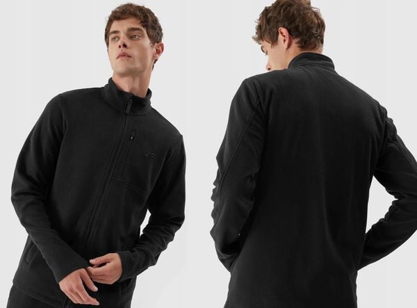 POLAR MĘSKI 4F BLUZA POLAROWA ROZPINANA TFLEM122 XXL KOLOR CZARNY. Czarne bluzy bez kaptura męskie 4f, l, z materiału. Za 169.99 zł.