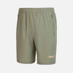 Spodenki do biegania Dufour. Czerwone szorty męskie IZAS, bez wzorów, sportowe. W wyprzedaży za 165.17 zł.