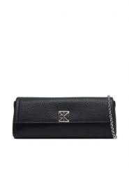 Calvin Klein Torebka Emblem Hw Pebble Clutch LV04F3740G Czarny. Czarne torebki wieczorowe CALVIN KLEIN, bez wzorów, ze skóry, wizytowe, bez kołnierzyka, bez ramiączek. Za 489.99 zł.