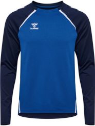 Koszulka Hummel Lead 2.0 Crew. Niebieskie t-shirty damskie HUMMEL, xl, z poliamidu, bez ramiączek, do piłki nożnej. Za 269.50 zł.
