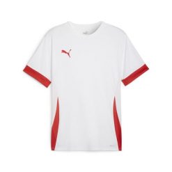 Koszulka Puma TeamGoal. Białe t-shirty sportowe męskie Puma, bez ramiączek, do piłki nożnej. Za 80.99 zł.