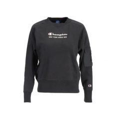 Damska bluza Champion Crewneck Sweatshirt 113314-KK001. Czarne bluzy bez kaptura damskie CHAMPION, xs, z bawełny. Za 169.00 zł.