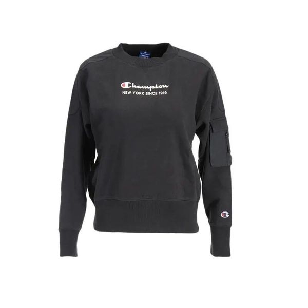 Damska bluza Champion Crewneck Sweatshirt 113314-KK001. Czarne bluzy bez kaptura damskie CHAMPION, xs, z bawełny. Za 169.00 zł.