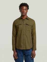 G-Star Koszula w kolorze khaki rozmiar: L. Brązowe koszule męskie G-Star, l, bez wzorów, z bawełny, bez kołnierzyka, bez ramiączek. Za 195.95 zł.