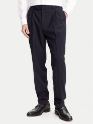 BOSS Spodnie materiałowe C-Perin-DPL 50545822 Granatowy Tapered Fit. Niebieskie spodnie materiałowe męskie Boss, bez wzorów, z materiału. Za 669.99 zł.