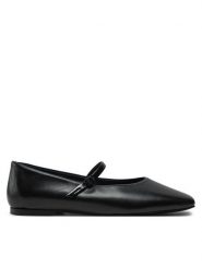 Calvin Klein Baleriny Mary Jane Ballerina - Lth HW0HW02307 Czarny. Czarne baleriny damskie CALVIN KLEIN, bez wzorów, ze skóry, bez obcasa. Za 399.99 zł.
