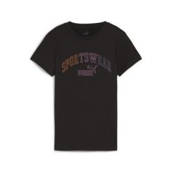Damska koszulka ESS+ LOGO LAB PUMA Black. Czarne bluzki sportowe damskie Puma, s, bez wzorów, z gumy, bez ramiączek. Za 168.00 zł.