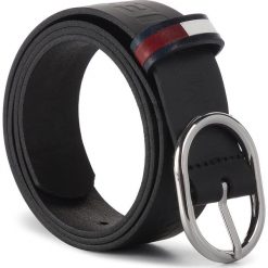 Pasek Damski TOMMY JEANS - Tjw Flag Belt 3.0 AW0AW06859 002. Czarne paski damskie Tommy Jeans, bez wzorów, z jeansu. Za 179.00 zł.