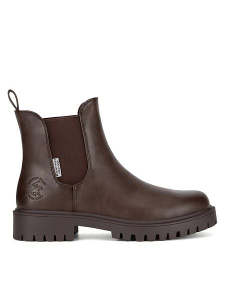 Beverly Hills Polo Club Sztyblety HY2T628-1 Brązowy. Brązowe botki damskie Beverly Hills Polo Club, z materiału, bez obcasa, na płaskiej podeszwie, bez zapięcia. Za 229.99 zł.