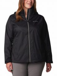 Columbia Kurtka przeciwdeszczowa "Switchback™ III" w kolorze czarnym rozmiar: XL. Czarne kurtki przeciwdeszczowe damskie Columbia, xl, bez kaptura. Za 114.17 zł.