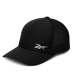Czapka z daszkiem Reebok. Czarne czapki męskie Reebok, bez wzorów. Za 89.99 zł.