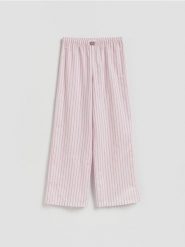 Piżamowe spodnie - lawendowy. Fioletowe piżamy damskie Reserved, bez wzorów, z bawełny. Za 59.99 zł.