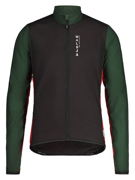 Maloja Kurtka kolarska "MaxM." w kolorze czarno-ciemnozielonym rozmiar: S. Czarne kurtki outdoor męskie Maloja, s, bez wzorów, z materiału, bez kaptura. Za 166.49 zł.