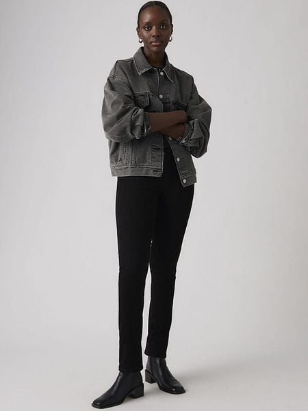 Levi's Dżinsy "712" - Slim fit - w kolorze czarnym rozmiar: W31/L30. Czarne jeansy damskie Levi's. Za 199.95 zł.