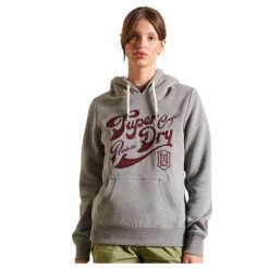 Bluza turystyczna damska Superdry Pride In Craft. Szare bluzy z kapturem damskie Superdry., l, z bawełny. Za 198.24 zł.